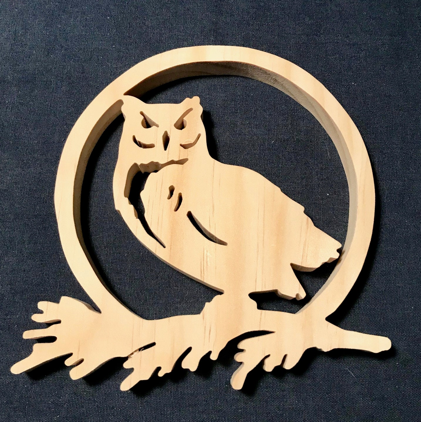 Owl in circle