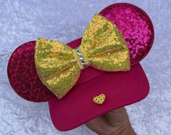 Minnie Mouse inspired, collection hearts, VISORS,  Mouse Ears, mickey ears, Minnie Ears, Disney visor