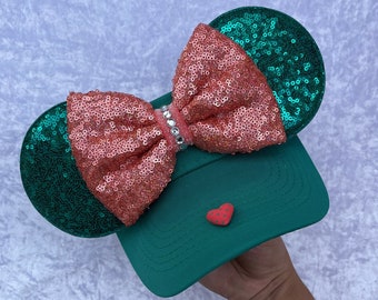Minnie Mouse inspired, collection hearts, VISORS,  Mouse Ears, mickey ears, Minnie Ears, Disney visor