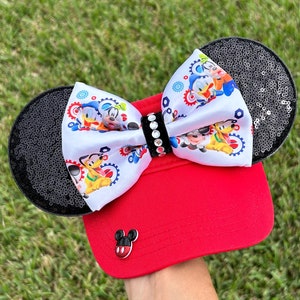 Minnie Mouse inspired, Mouse Ears, mickey ears, Minnie Ears, Disney visor