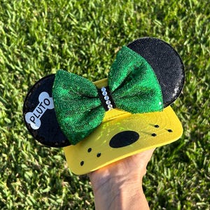 Pluto Inspired Visor with Minnie Ears, Disney Parks Essential