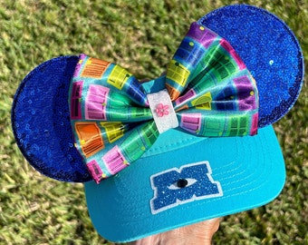 Monster inc Inspired visor, Mouse Ears, mickey ears, Minnie Ears, disney visor, mouse visor, disney park, Sullivan, Mike