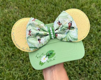 NEW Tiana Inspired Mouse Ears Visor, Princess and the Frog