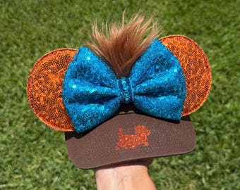 Toulouse Aristocats Inspired visor, adults, white visor, disney visor, Minnie Ears