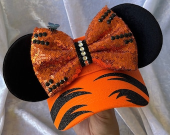 Tigger Inspired visor, NEW design, Mouse Ears, mickey ears, Minnie Ears, adult,bucket hat, disney visor, Winnie the Pooh inspired