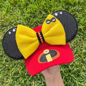 The incredibles Inspired visor, adults, women, visor, disney visor, disney parks essentials,  Minnie Ears