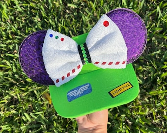 Visière oreilles de souris inspirée de Buzz l'Éclair, taille adulte Disney