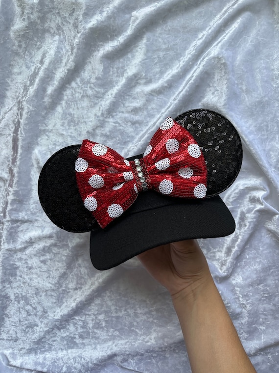 Minnie Mouse Inspired, Red bow, Mouse 