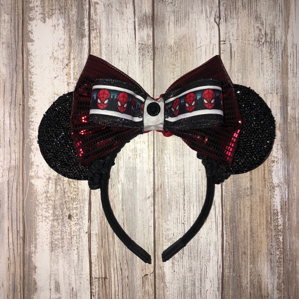 Spiderman Ears, Hombre Arana, Spider, Super Hero Ears, Minnie Ears, Mickey Ears, Mouse Ears