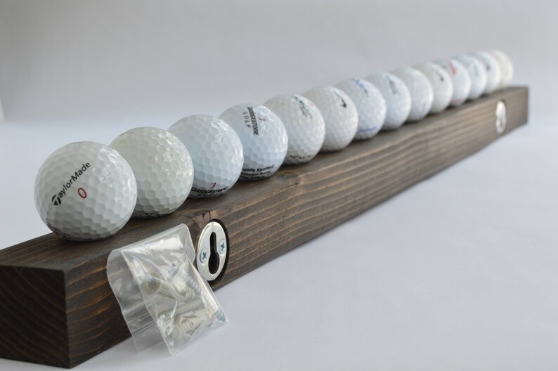 Golf Ball Wall Display Shelf Holder Rustic Natural Etsy