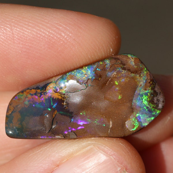 Unique Multicolored Solid Australian Boulder Opal (355) - Please READ ENTIRE Description Carefully