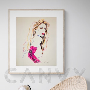 Jodi Ann Paterson - Playboy Playmate - Celebrity Portraits - Sexy Celebrity - Glamour Girl Art - Original Illustration - Xmas Gift