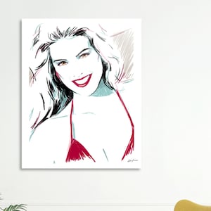 Phoebe Cates Art - Celebrity Portraits - Sexy Celebrity - Sexy Style Portrait - Glamour Girl Art - Xmas Gift - Giclée Prints
