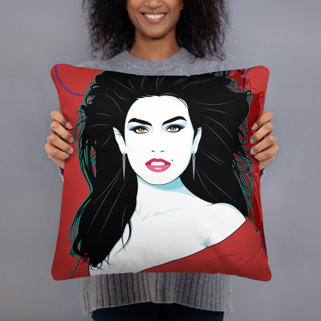 CINDY CRAWFORD Celebrity Portrait Patrick Nagel Style Art 80s Style Art