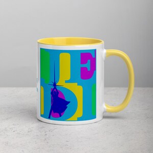JEDI, Jedi Mug, Star Wars Coffee Mug - White Glossy Coffee Mug - Ceramic Mug - Pop Art Mug - Coffee Drinkware