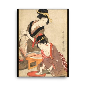 Japanese Art, Asian Art, Vintage Japanese Art, Vintage Asian Art, Classic Asian art, Asian Canvas Print, Asian Wall Art, Xmas Gift