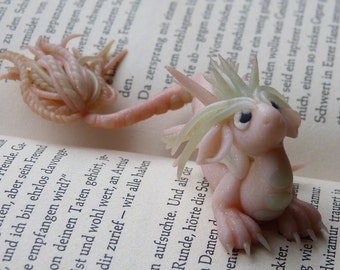Sky dragon sculpture polymer clay