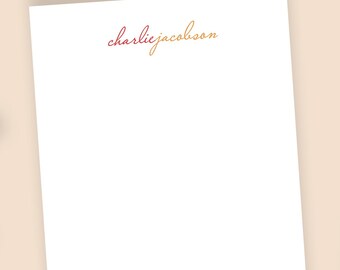 Personalized Name Notepad: Elegant Script Stationery, To Do List