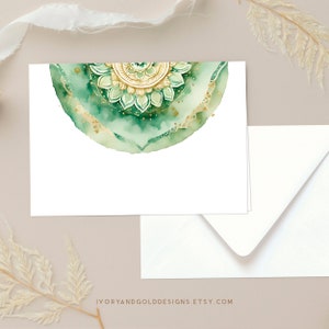 Carte de visite mandala | Étiquette-cadeau Diwali, Remerciement, Faire-part de mariage indien, Mini-cartes de correspondance avec enveloppe | 3627