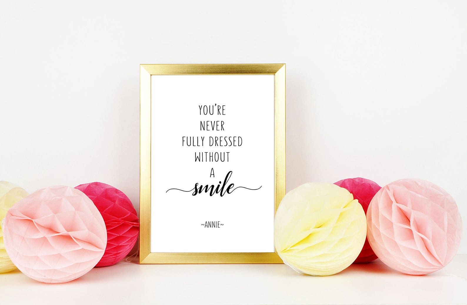Annie Quote Annie Wall Art Print Annie Movie Hollywood Etsy