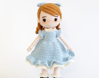 Crochet doll, amigurumi doll, handmade doll, crochet doll for sale, personalized doll, princess doll, stuffed doll, cuddle doll