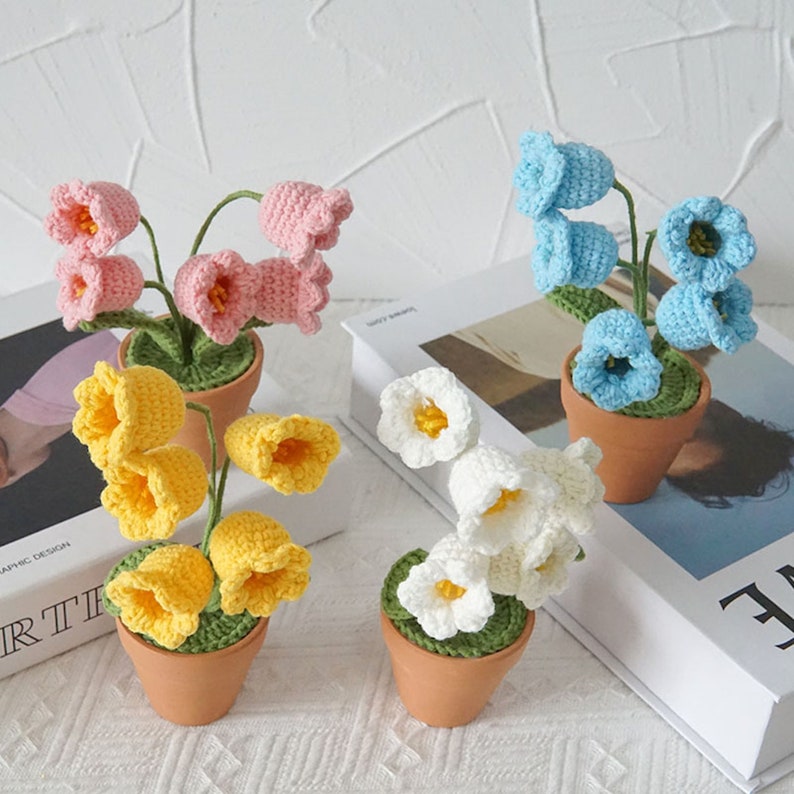 Amigurumi Flower Tulip Amigurumi Tulip Decor Forever Plant - Etsy