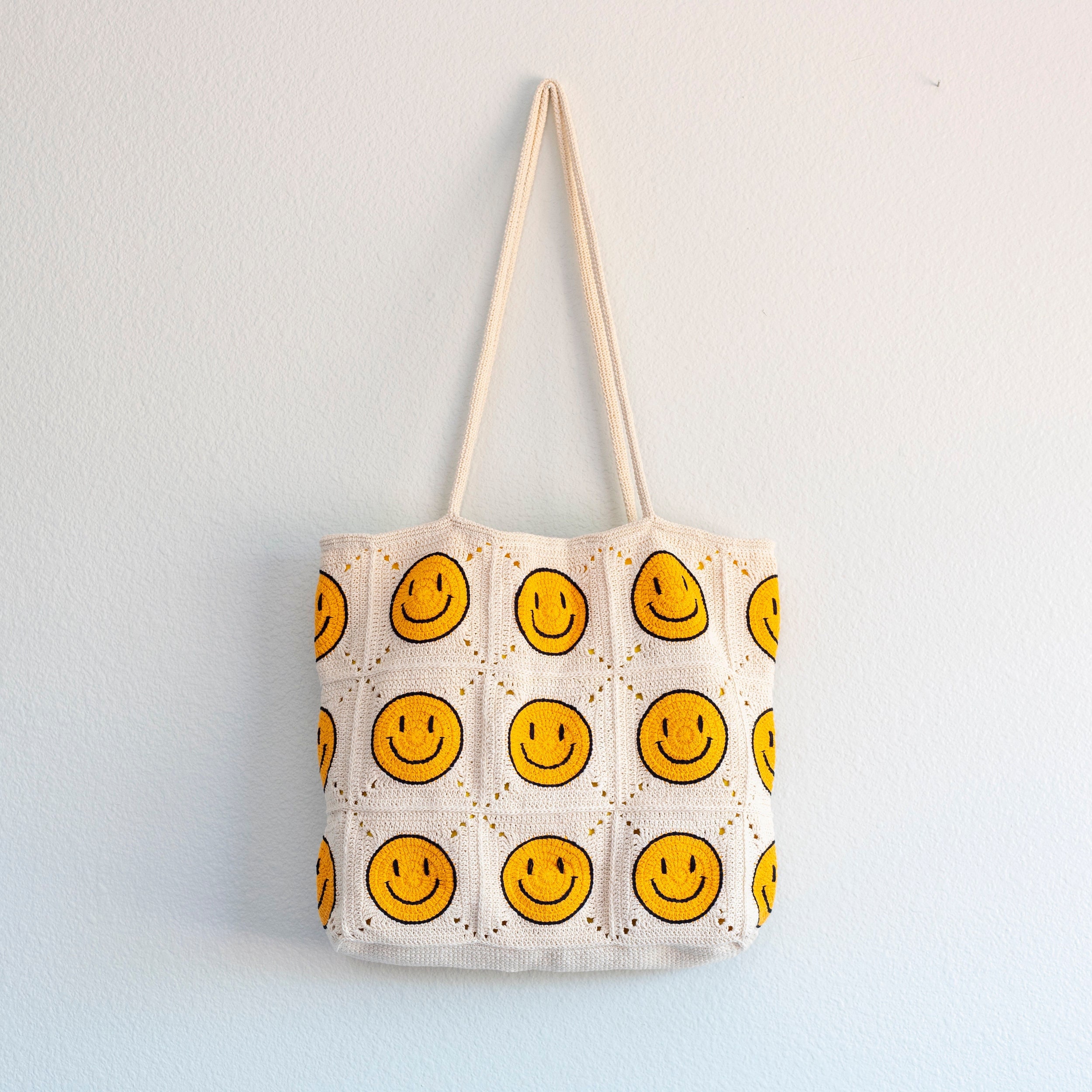 Gradient Smiley Face Check Summer Tote Bag – Kailo Chic