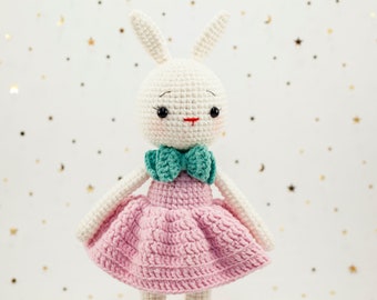 Amigurumi bunny doll, bunny amigurumi doll, crochet doll, bunny amigurumi, bunny doll, handmade bunny doll, crochet bunny, handmade gift