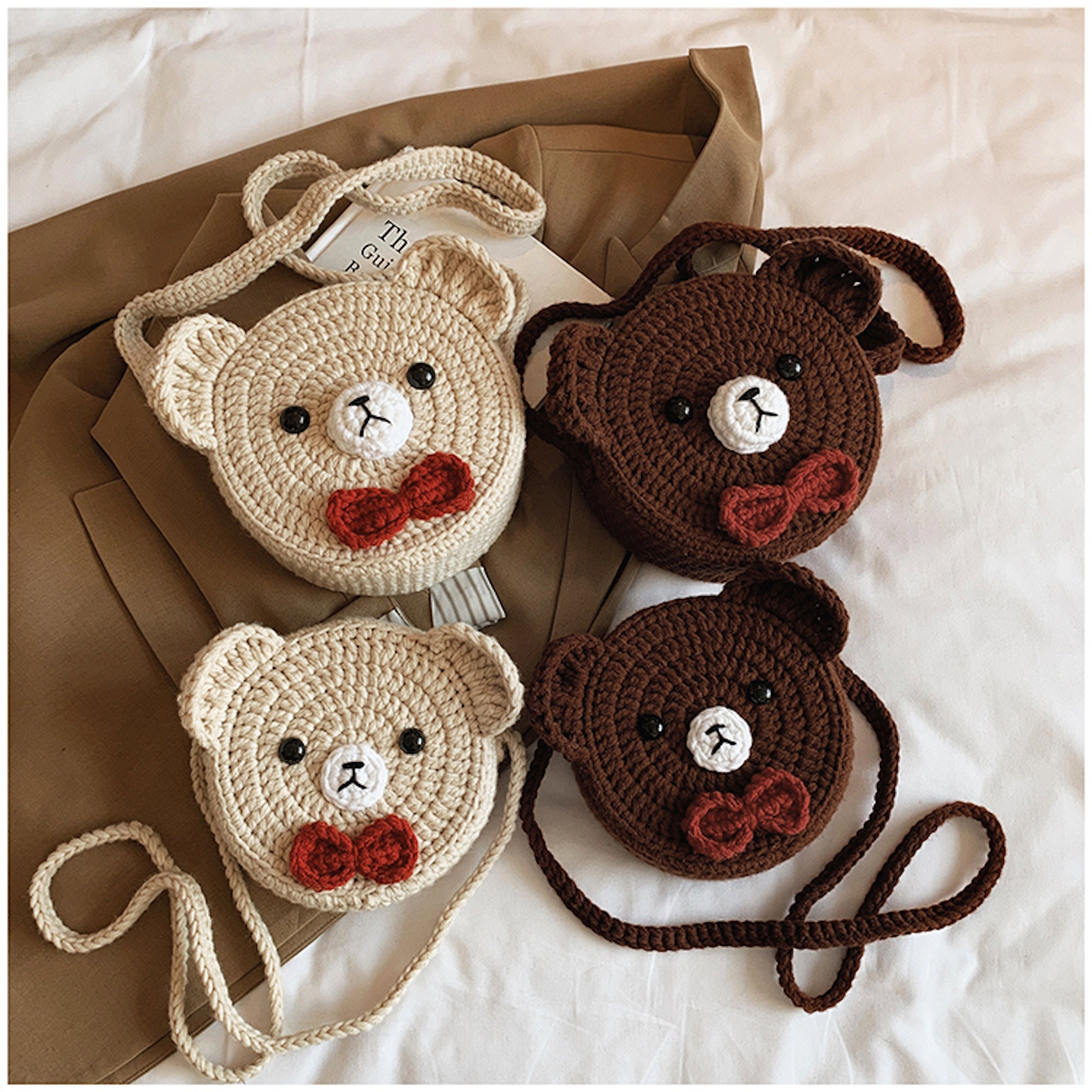 The Super Plush Cute Teddy Bear Bag| Hand Bag | Purse For Ladies, Twee –  FaceTreasures