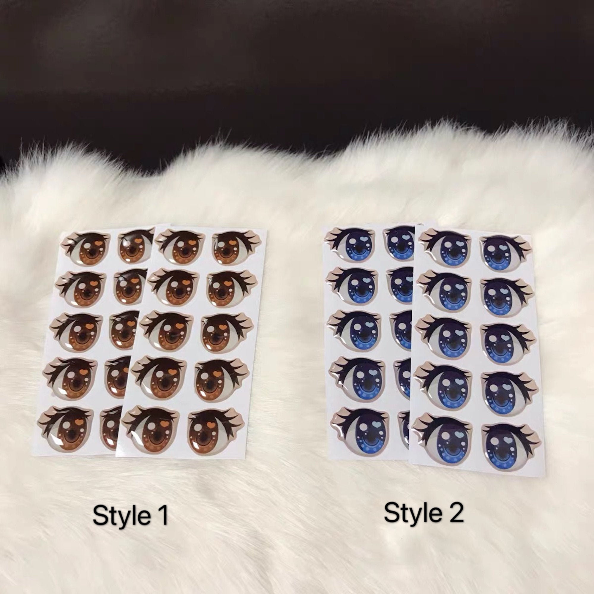 Eyes 3D Stickers - Ojos, Olhos Resinados - MD410P