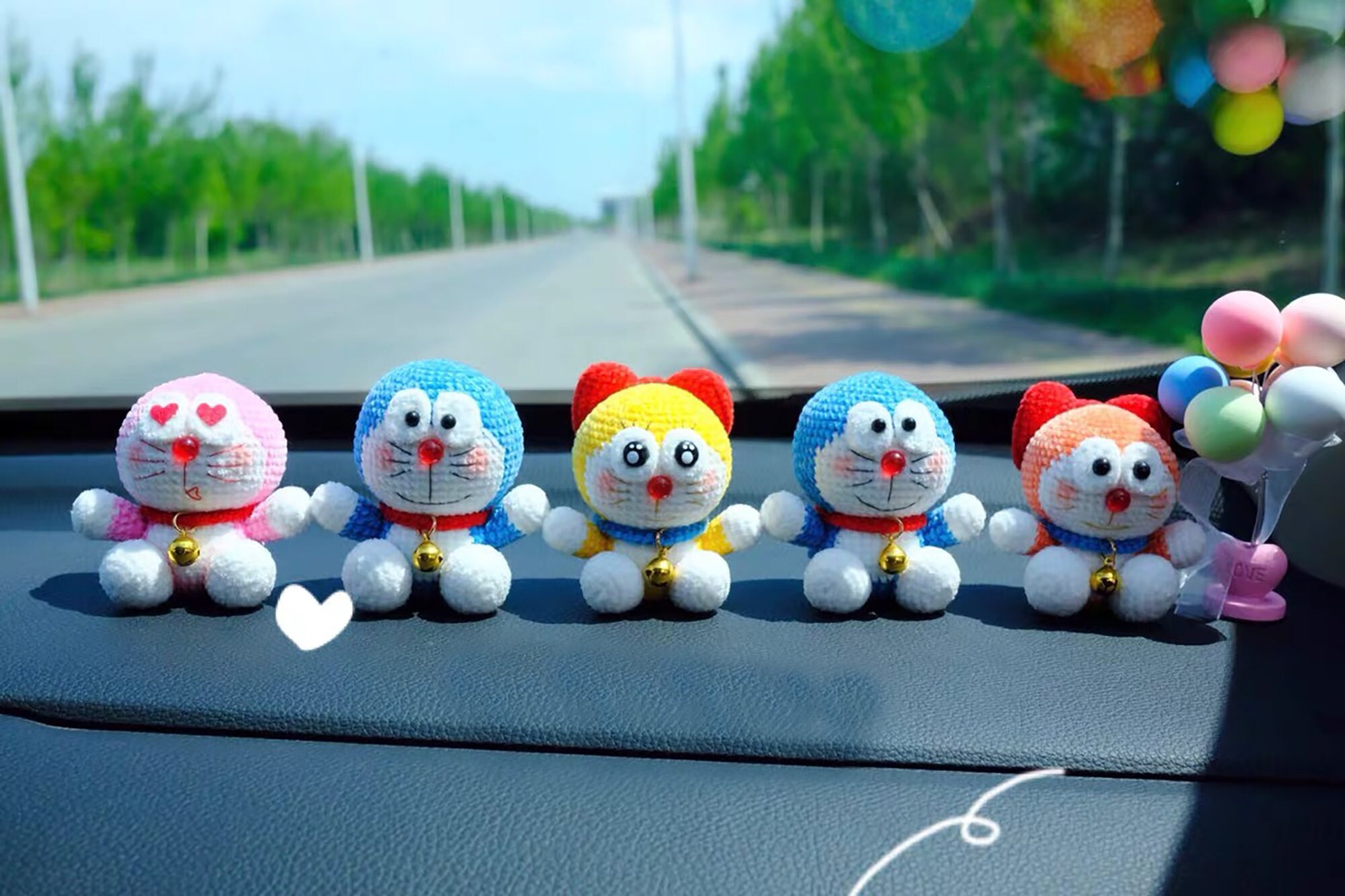 Crochet Doraemon Keychain Crochet Doraemon Doraemon Etsy