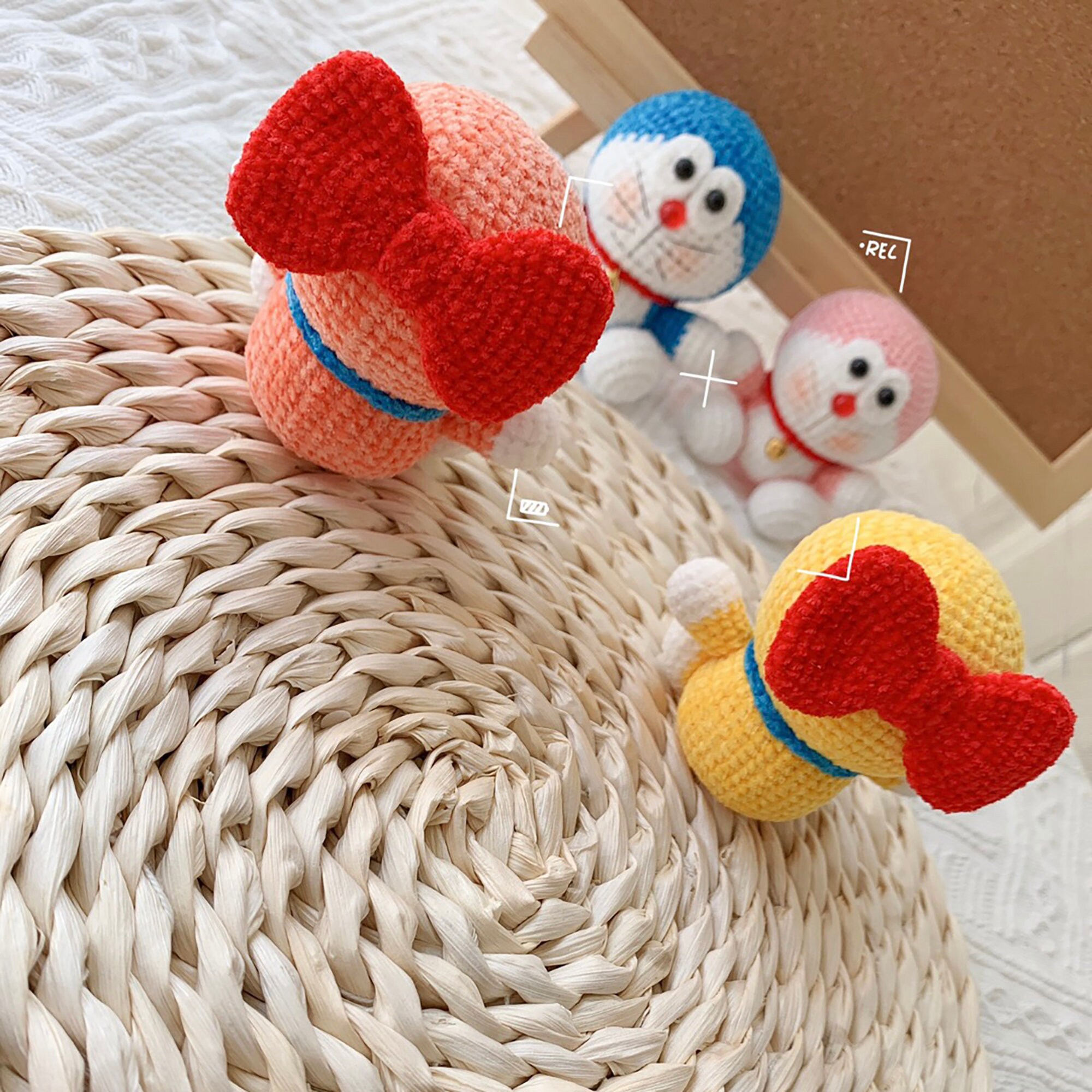 Crochet Doraemon Keychain Crochet Doraemon Doraemon Etsy