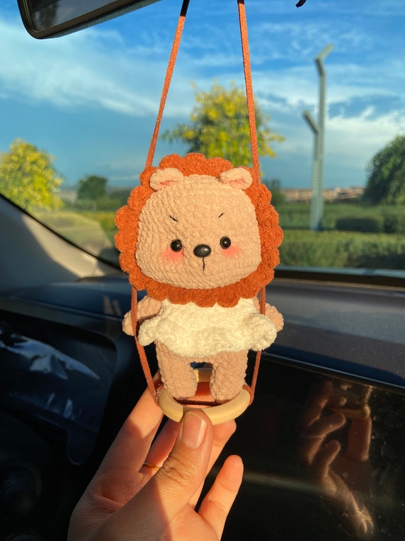 Swinging Panda Car Hanging Ornament, Car Hanging Accessories for Rear View  Mirror, Funny Car Decor Cute Things Car Pendant Swinging Panda Hanging