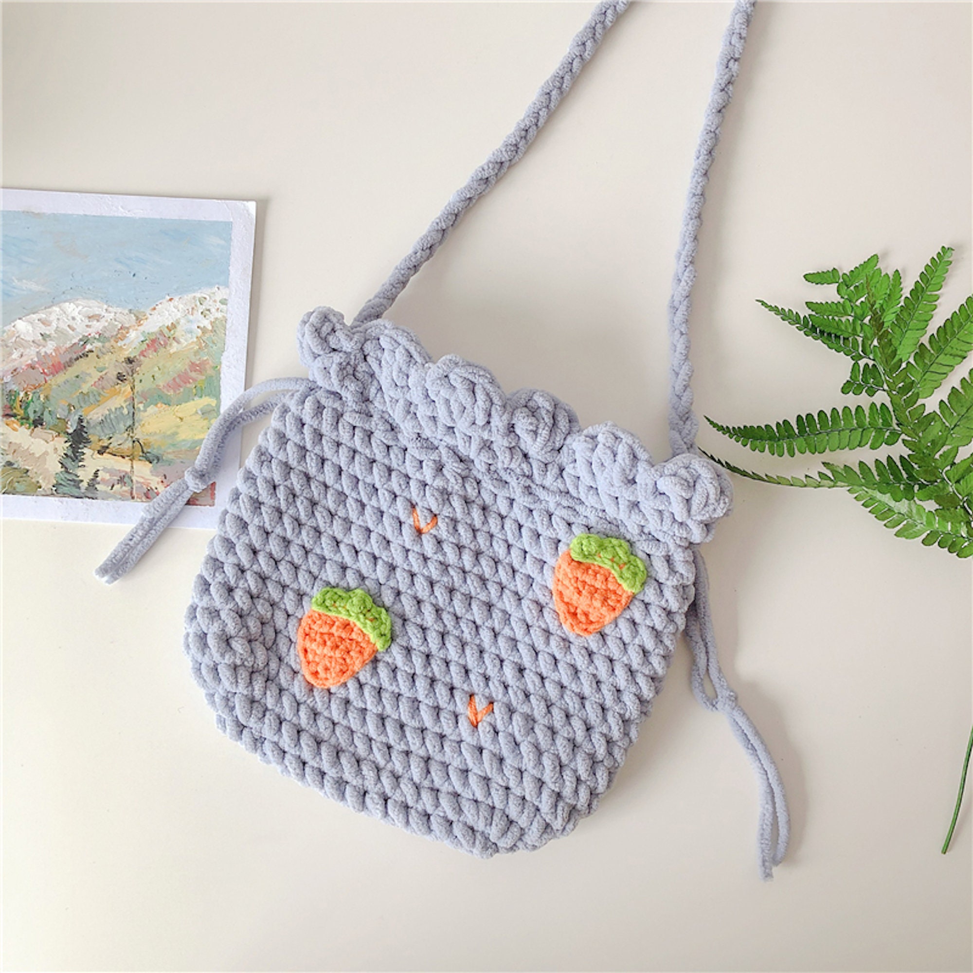 Crochet crossbody bags amigurumi strawberry bag crochet bag | Etsy