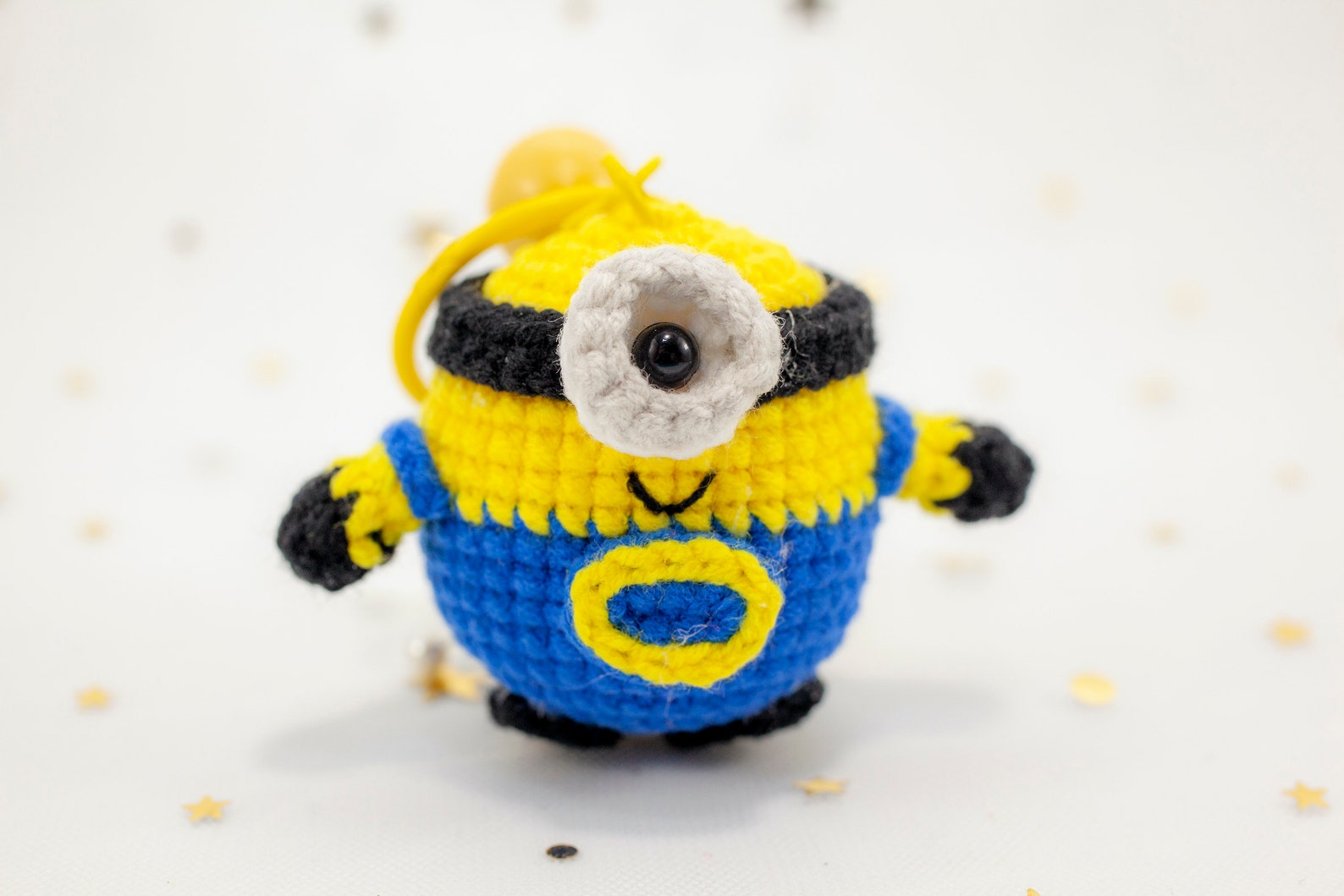 Crochet Minion Keychain Crochet Minion Handmade Minion Etsy