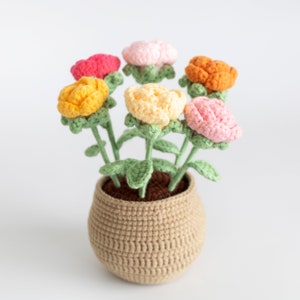 Amigurumi Flower Pot, Amigurumi Flower Pot Decor, Forever Flower Pot ...