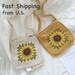 Ready to ship, Crochet sunflower bags, amigurumi flower bags, crochet bag, handmade crossbody bag, crochet crossbody bag, flower Bag 