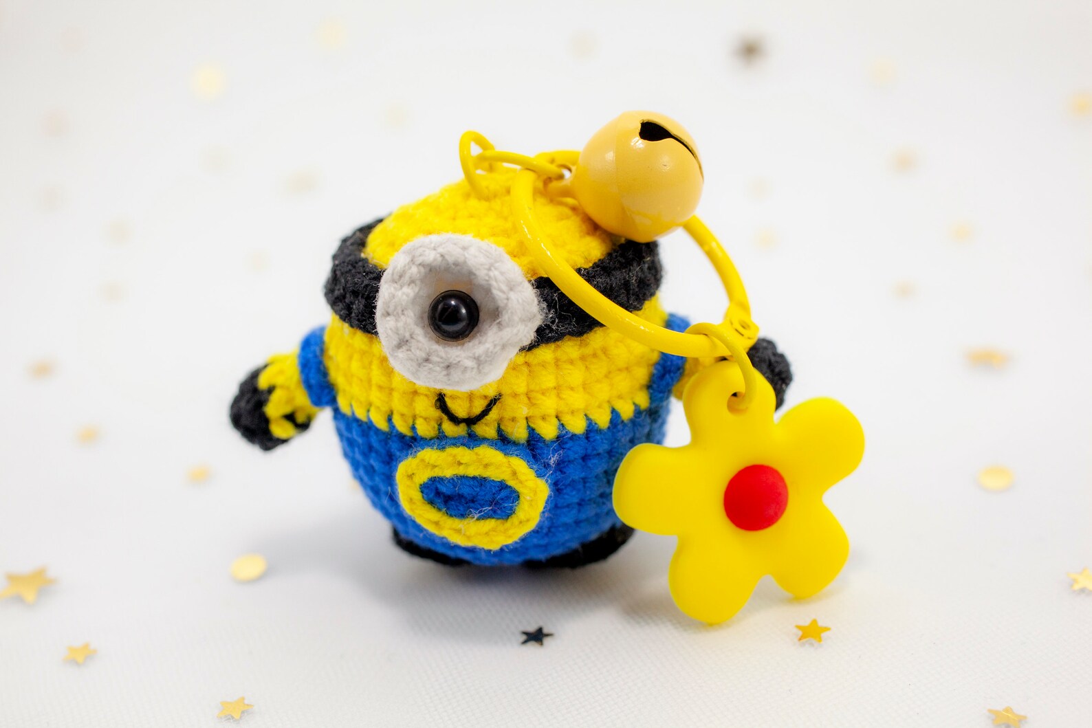 Crochet Minion Keychain Crochet Minion Handmade Minion Etsy