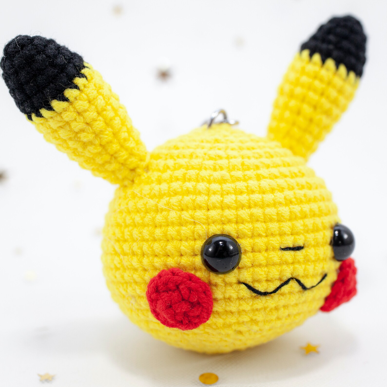 Crochet Pikachu Keychain Crochet Pikachu Handmade Pikachu Etsy