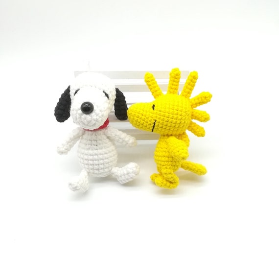 Muñeca inspirada en Snoopy hecha a mano, Amigurumi inspirado en Snoopy de  ganchillo, Muñeca inspirada en Snoopy de felpa rellena, Perro de peluche  relleno, Muñeca de perro de ganchillo -  España