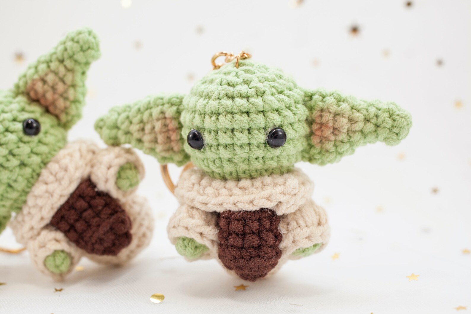 Crochet Baby Yoda Keychain Crochet Baby Yoda Handmade Baby Etsy
