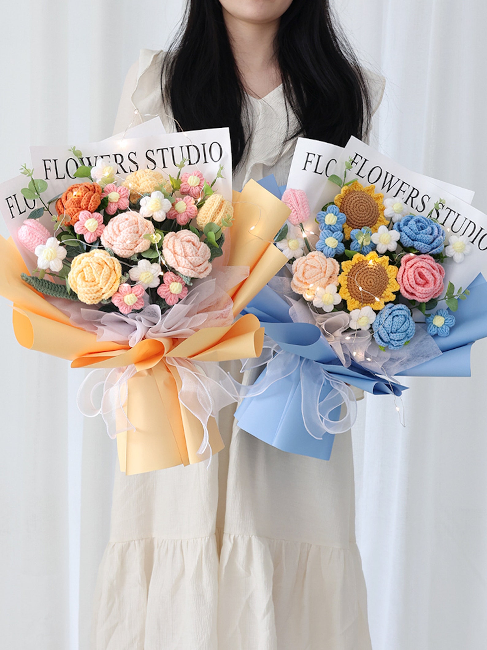 Handmade Flowers Bouquet Crochet Flower Bouquet Bouquet for Etsy