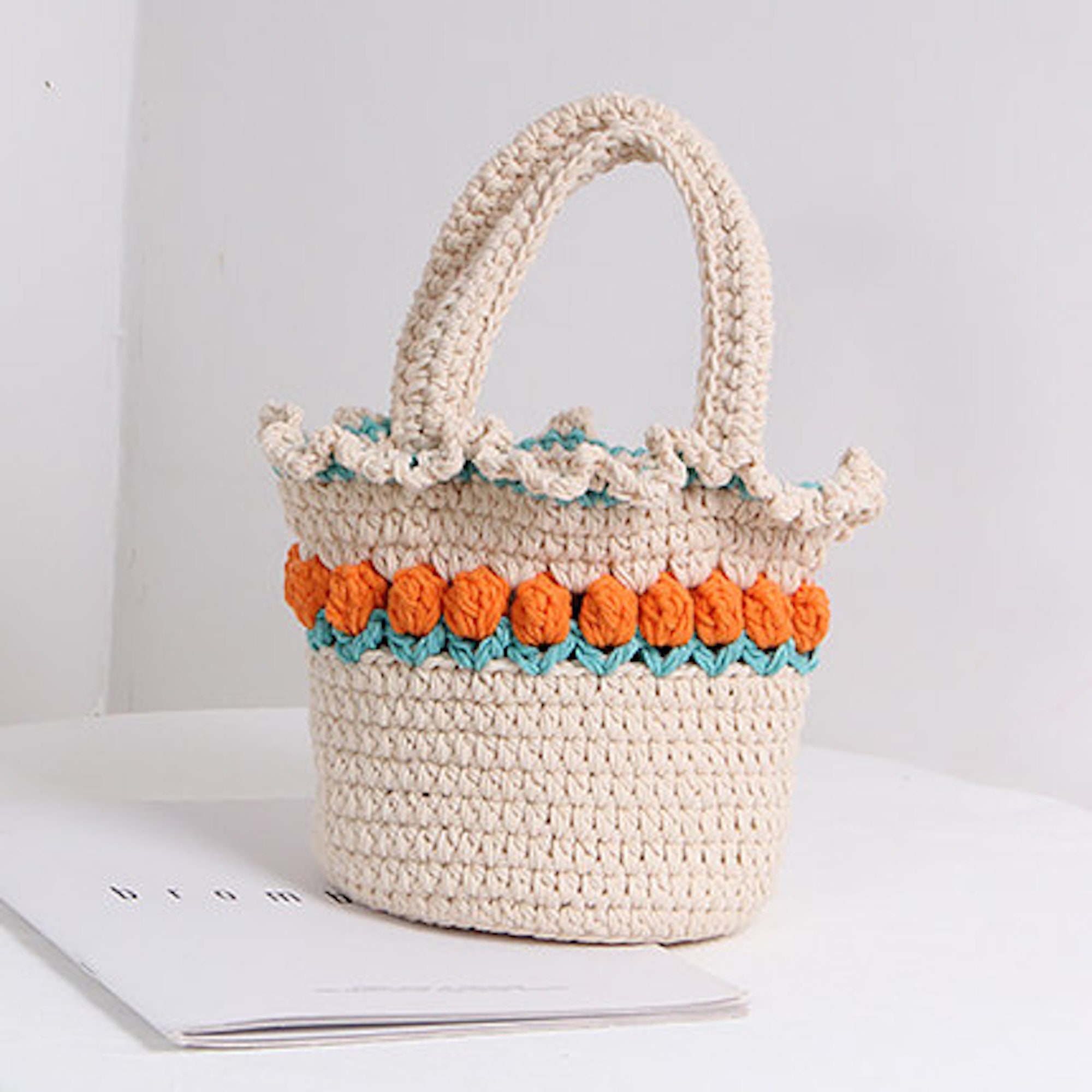 Crochet tulip bag amigurumi flower tulip bag crochet tulip | Etsy