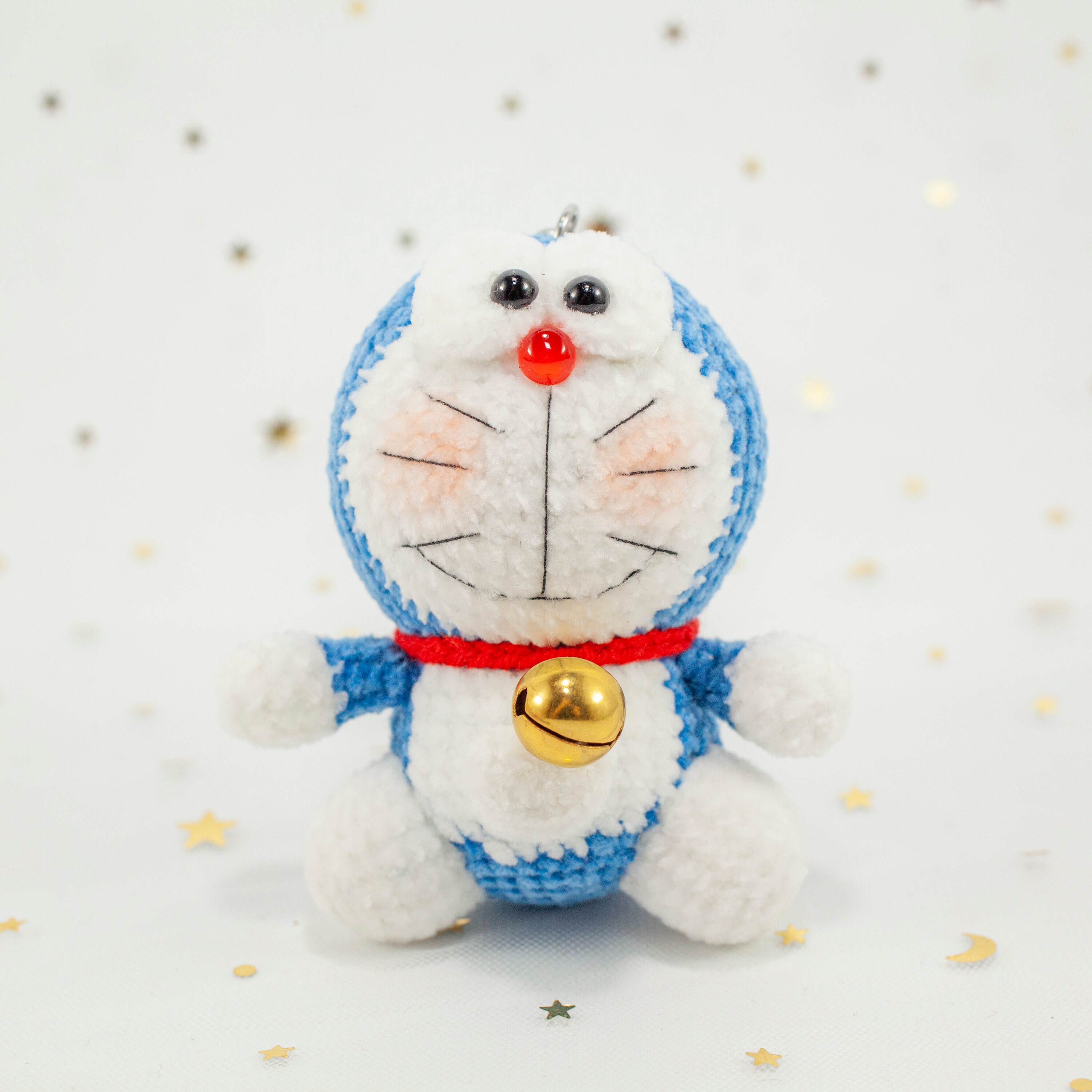 Crochet Doraemon Keychain Crochet Doraemon Doraemon Etsy