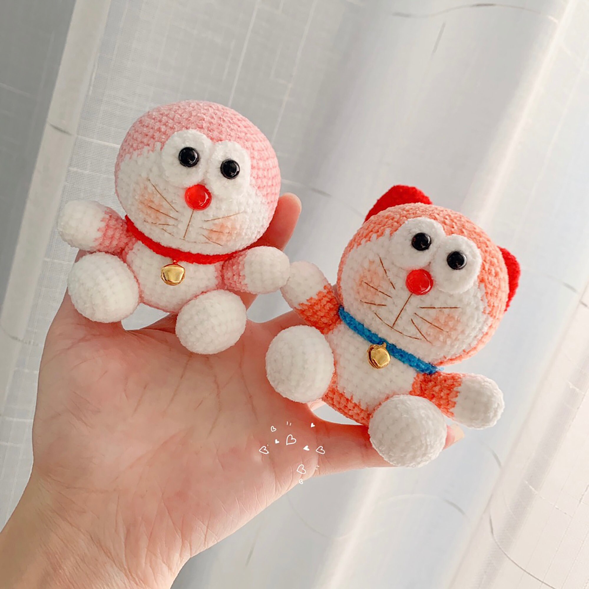 Crochet Doraemon Keychain Crochet Doraemon Doraemon Etsy