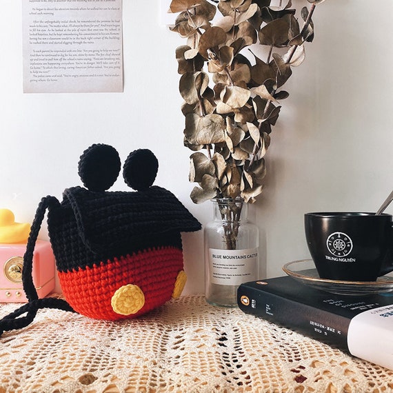 Crochet Crossbody Bags Amigurumi Crossbody Bags Crochet Mickey