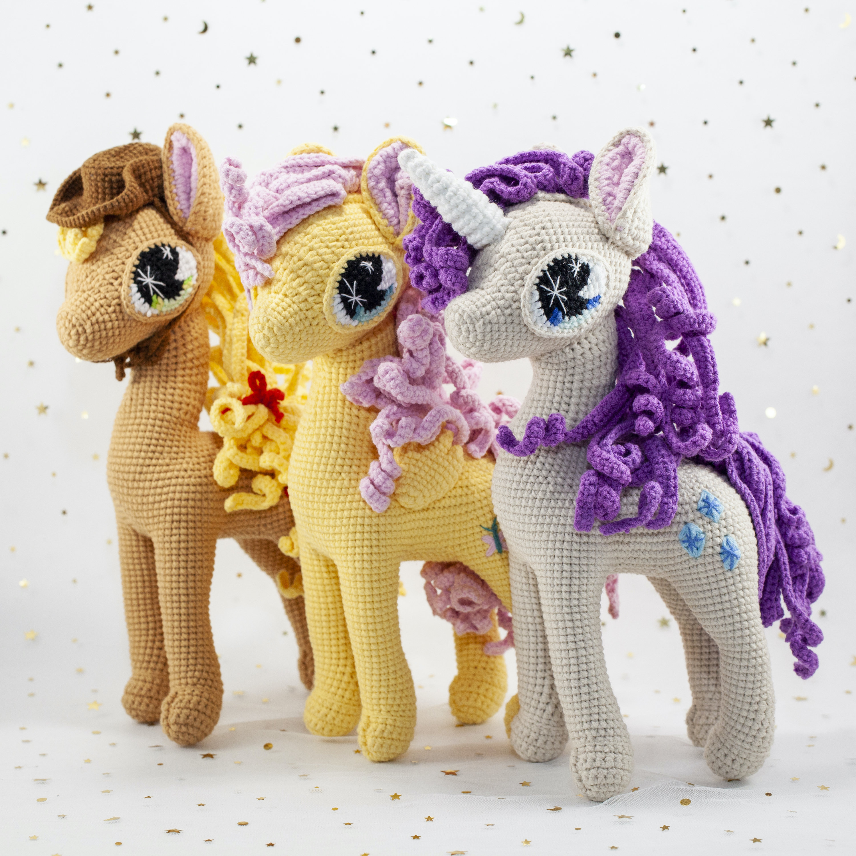 Handmade Crochet Plush Unicorn — Brittany's Buttons