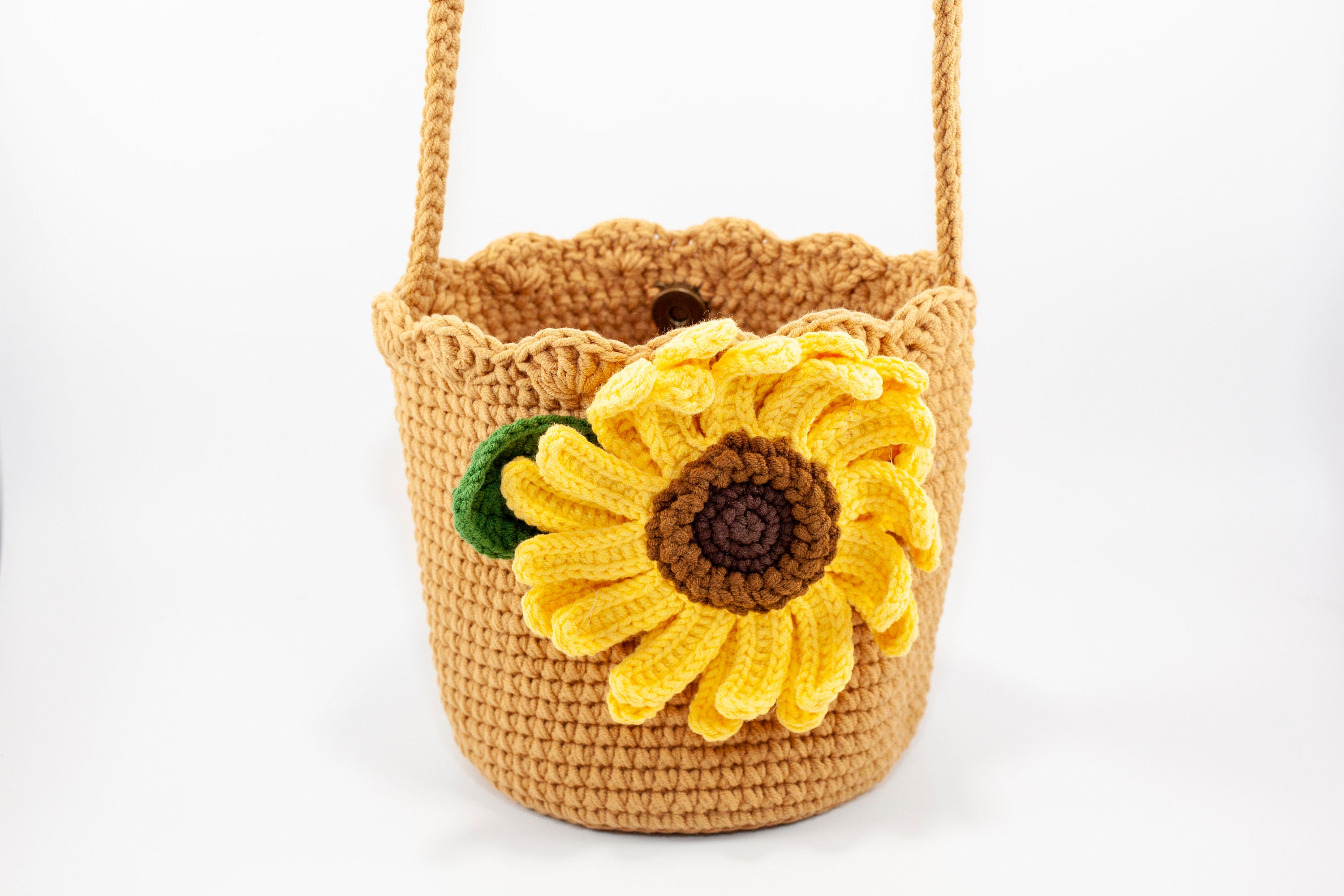 Crochet Sunflower Bags Amigurumi Flower Bags Crochet Bag Etsy UK