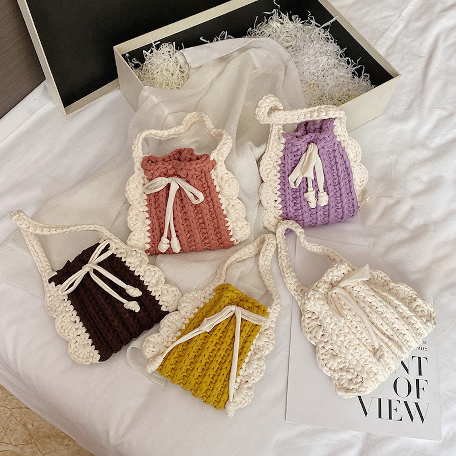 Crochet Pouch Bag Amigurumi Pouch Bags Pouch Bag Knitted Etsy