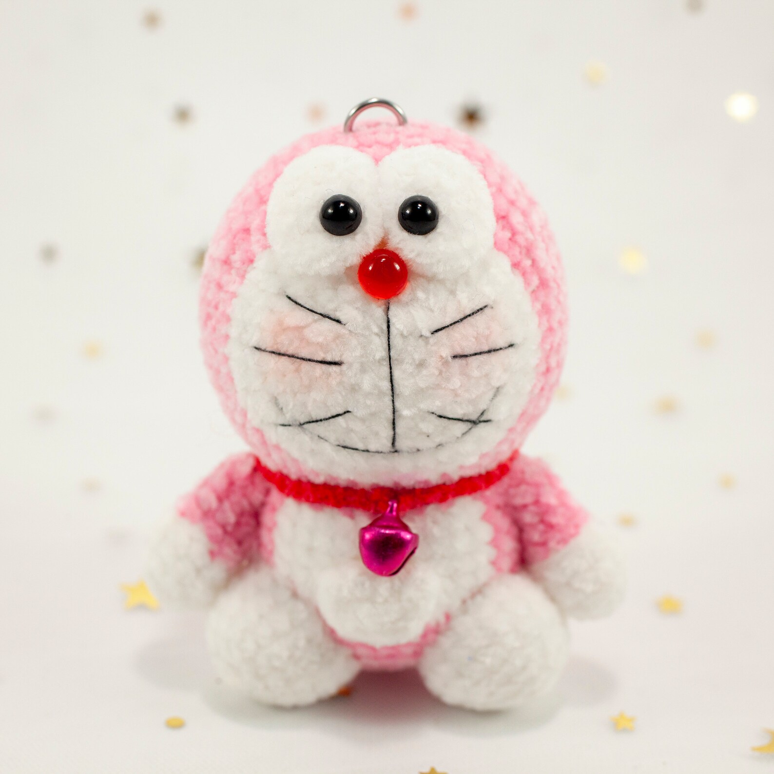 Crochet Doraemon Keychain Crochet Doraemon Doraemon Etsy